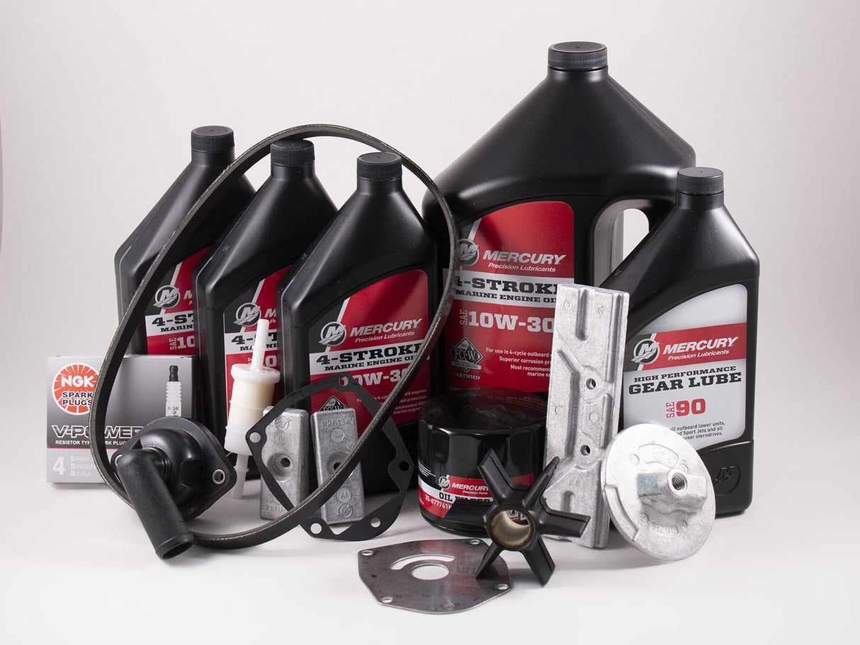 Mercury 150 EFI 4 Stroke Complete 300 Hour Service Maintenance Kit 10W-30 - 8M0094233