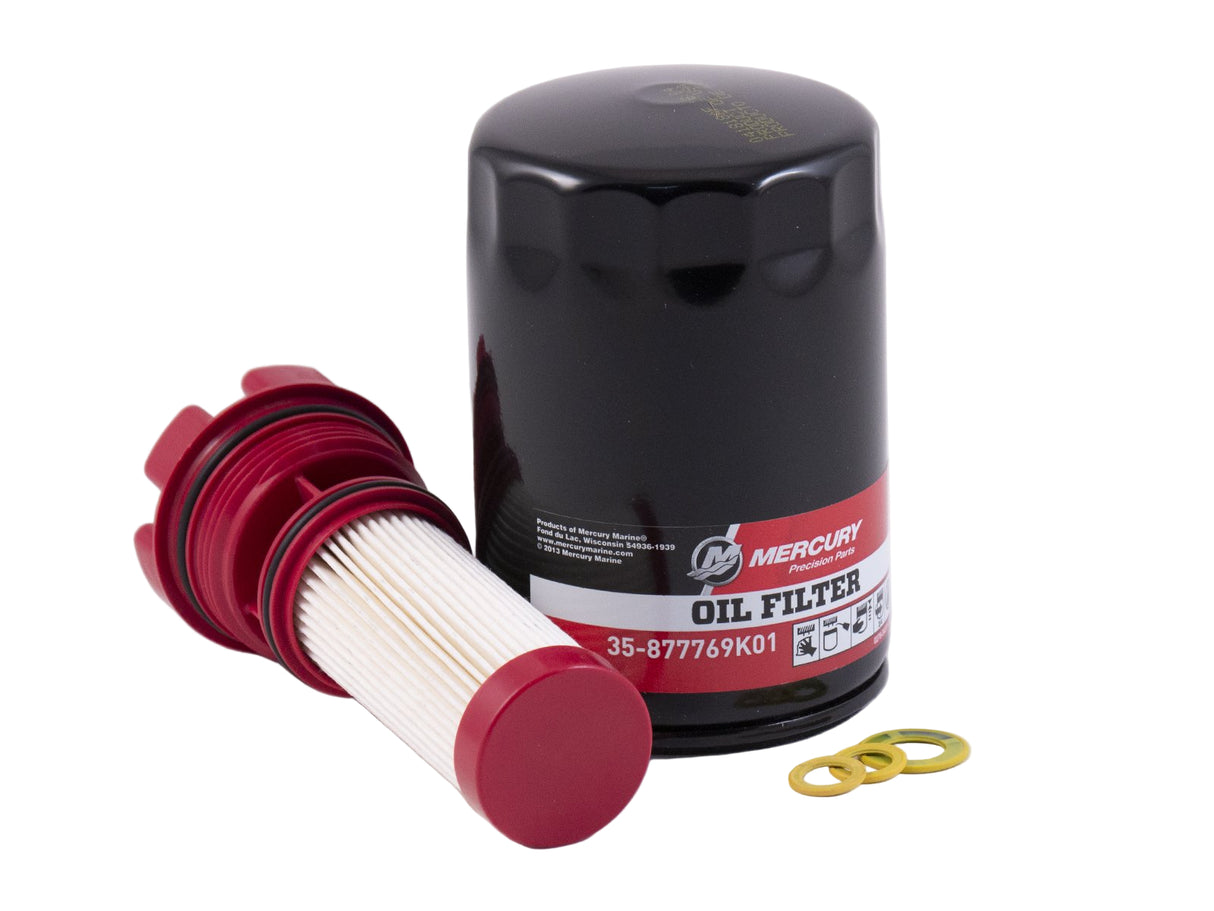 Mercury Verado 100 Hour Maintenance Kit - 200 225 250 300 350 L6 - 8M0097858 - S/N 2B144122 & Below