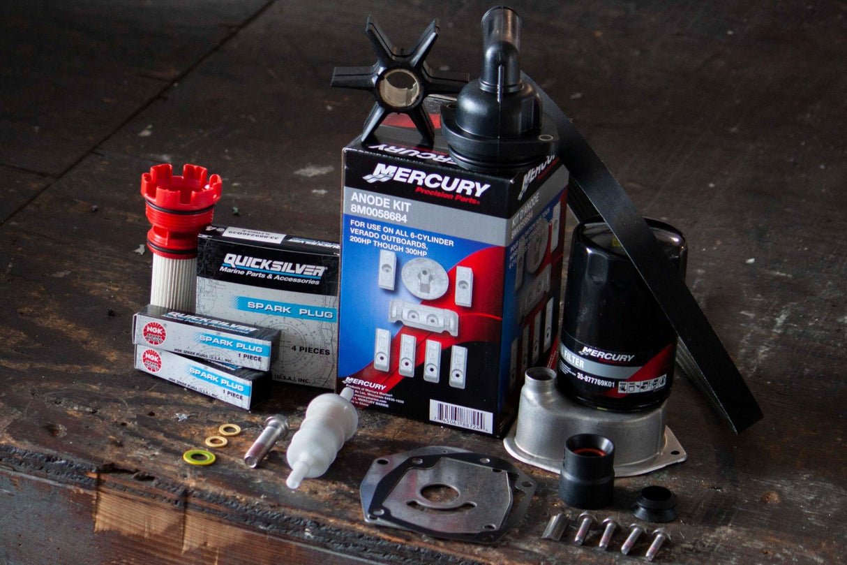 MERCURY VERADO 300 HOUR MAINTENANCE KIT - 200 225 250 275 300 350 L6 - 8M0097859 - S/N 2B144122 & BELOW **Open Box**