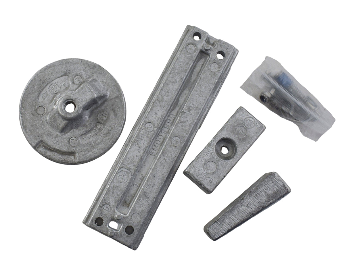 Mercury 97-8M0107551 Outboard Aluminum Anode Kit - Fits 135 - 200 4 Cylinder Verado - 75 - 115 135 - 250 HP Optimax Engines