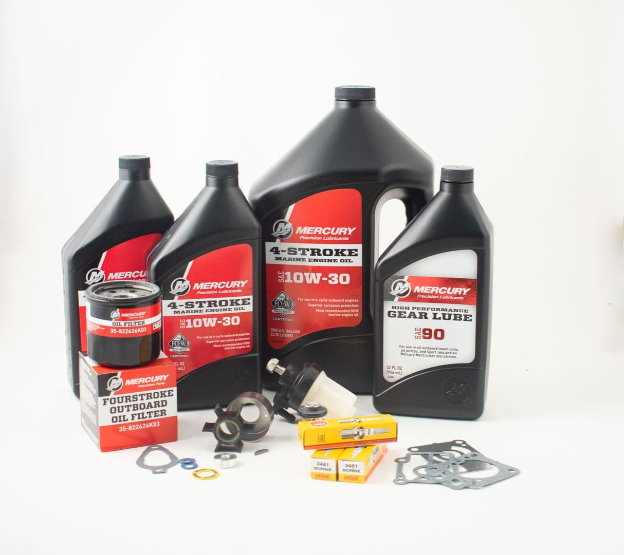 Mercury 20/30 HP Complete 300 Hour Service Maintenance Kit 10W-30 - 8M0120839 - S/N 0R106999 & Above