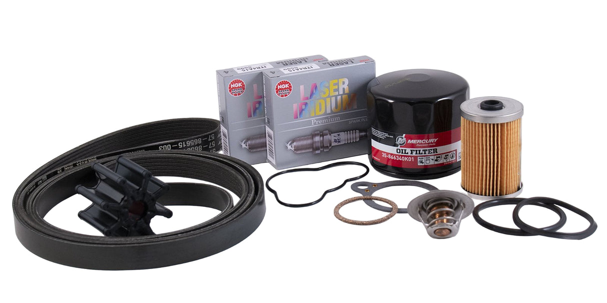 Mercury 5.0L 5.7L 6.2L GM MPI Bravo RWC Mercruiser 300 Hour Service Kit - 8M0147069 - 2002-Current