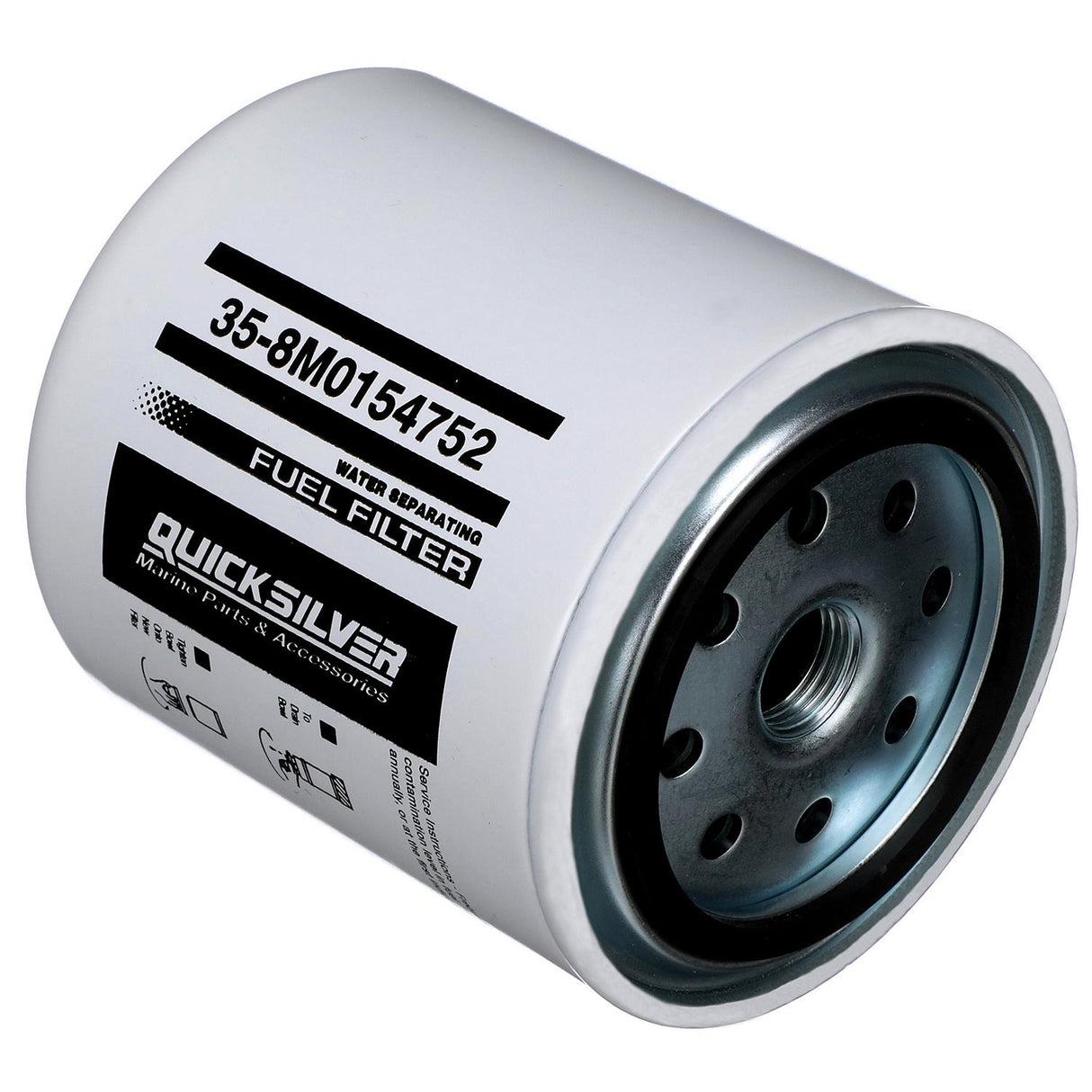 Mercury Quicksilver Fuel Water Separating Filter - 10 Micron - 35-8M0154752 - Replaces Sierra 18-7945 & Yamaha MAR-FUELF-IL-TR / MAR-10MEL-00-00