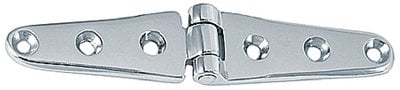 Perko - Strap Hinges - Chrome Plated Brass - 6" x 1-1/8" - Pair - 0120DP2CHR