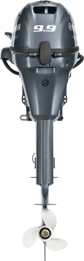 Yamaha T9.9XPB Outboard - 25-Inch Shaft | Remote Control | Electric Start |Power Tilt| High Thrust | Gray