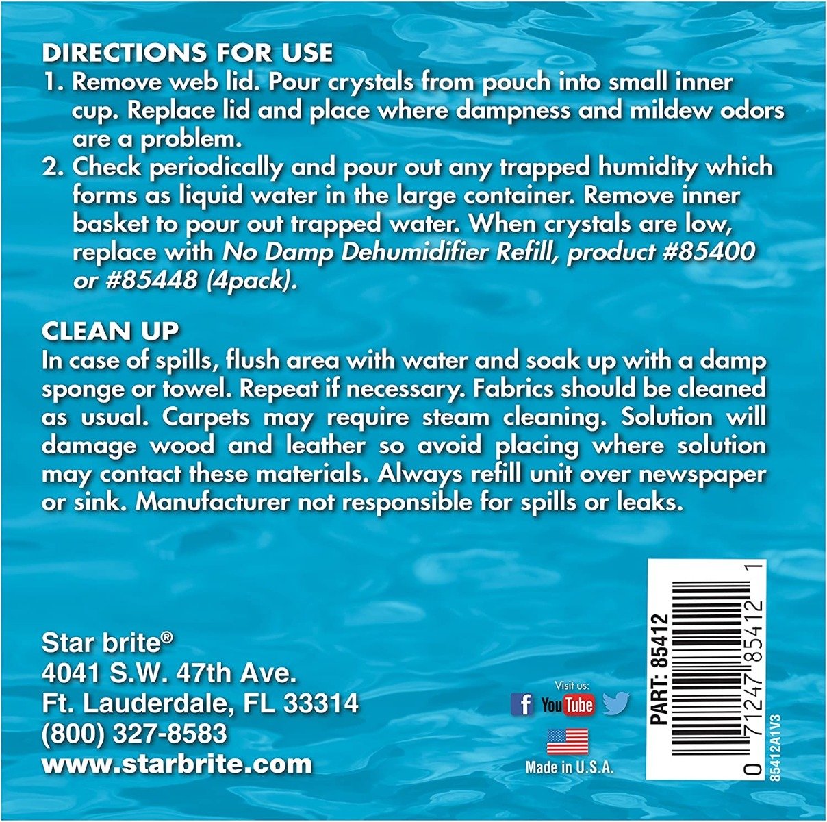 Starbrite - No Damp Dehumidifier & Moisture Absorber Bucket - 12 oz. - 2-Pack - 85412