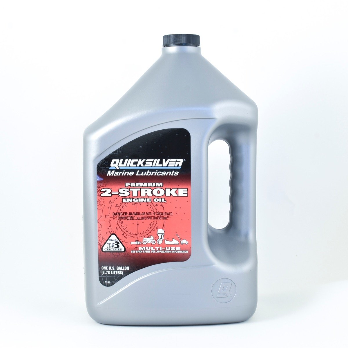 Quicksilver 2-Stroke Premium TCW3 Marine Engine Oil - GALLON- 92-858022Q01