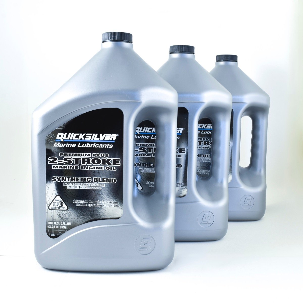 Quicksilver Premium TCW3 2-Stroke Outboard Oil - 92-858027Q01- GALLON- 3 PACK