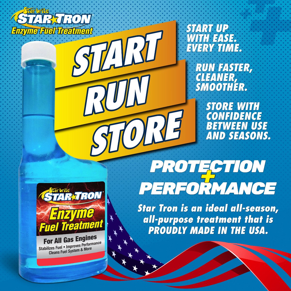 Starbrite - Star Tron Enzyme Fuel Treatment - Concentrated Gas Formula - 32 oz. - 4 Pack - 93032