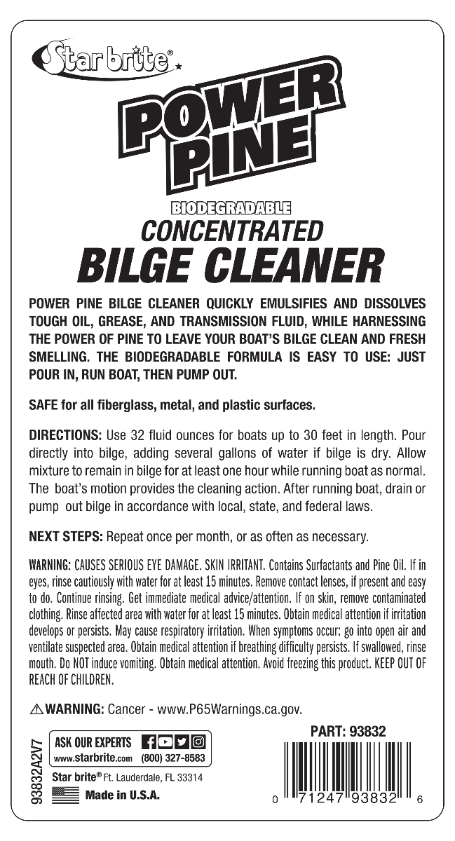 Starbrite - Power Pine Bilge Cleaner - 32 oz. - 93832