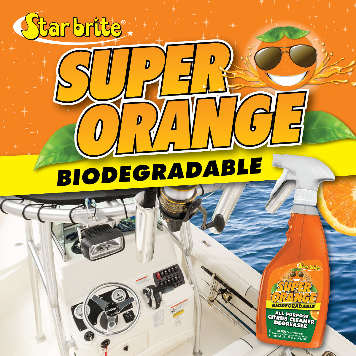 Starbrite - Super Orange All Purpose Citrus Cleaner Degreaser - 22 oz. - 94222