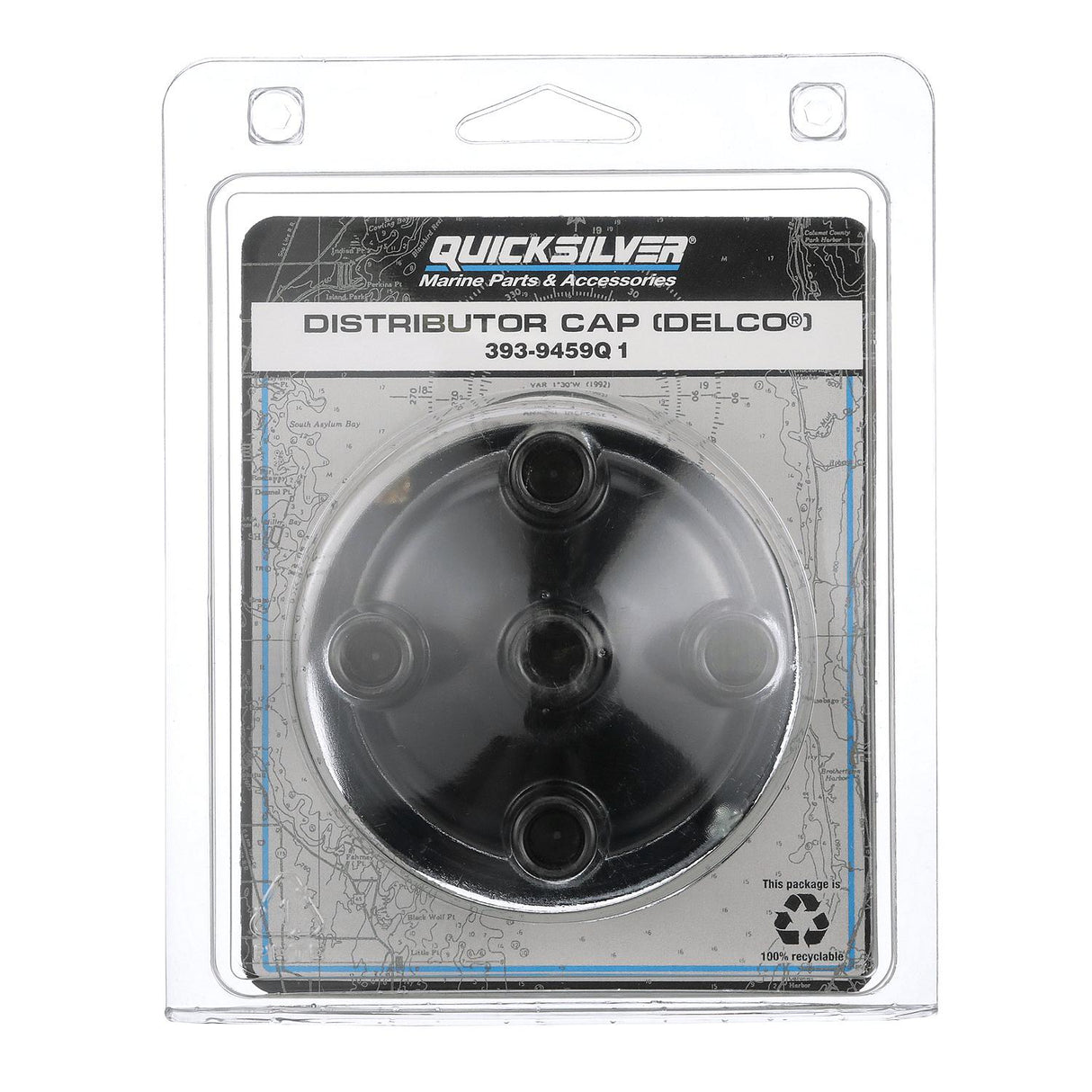 Mercury Mercruiser - Distributer Cap - Fits GM 4 Cylinder Engines with Delco Conventional Ignition - 393-9459Q1