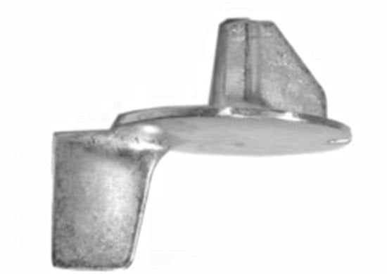 Mercury Quicksilver 98432Q6 Outboard Zinc Anode Trim Tab - Fits Mercury/Mariner 9.9/ - 15 HP (323cc) Four Stroke Bigfoot - Force 25 HP - Various Mercury/Mariner 2-cycle Outboards