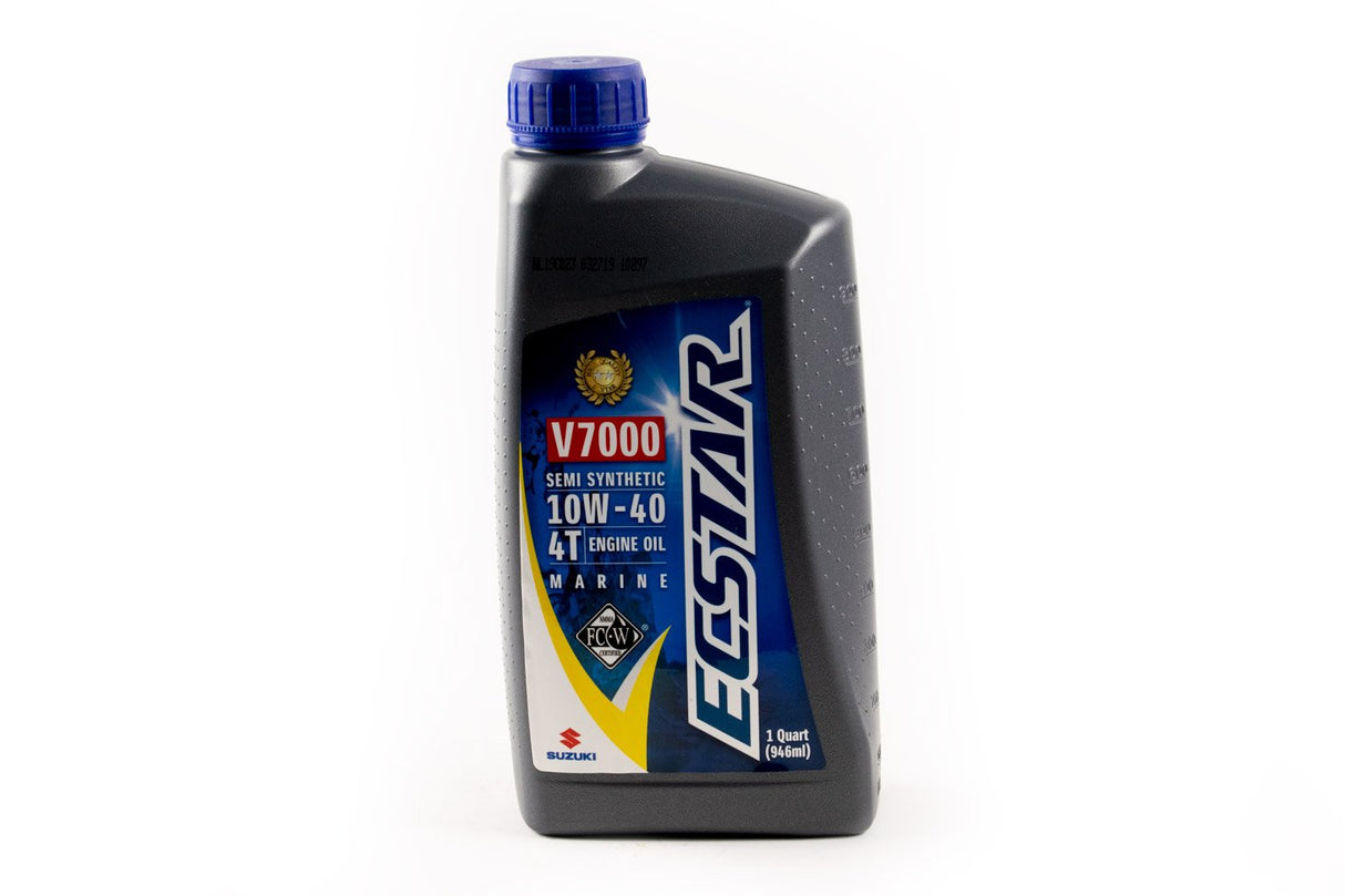 Suzuki - Ecstar V7000 Semi Synthetic 10W40 Marine Engine Oil - Quart - 990C0-01E30-QUA