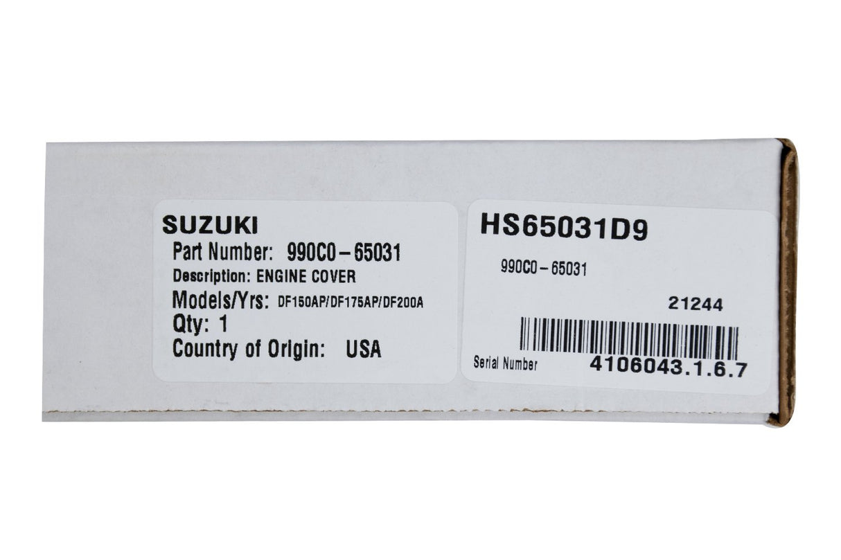 Suzuki - Outboard Cover - 990C0-65031 - DF150AP DF150AT DF175AP DF200A - Supersedes 990C0-65011