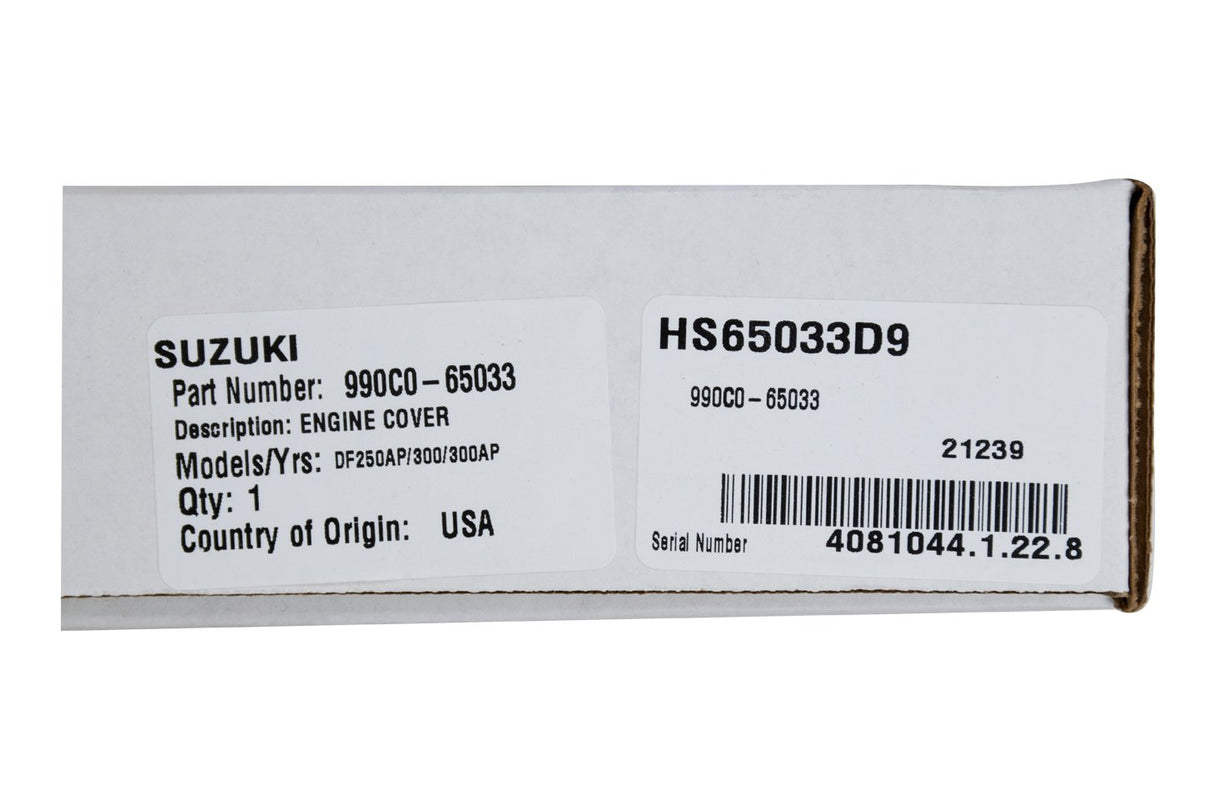 Suzuki - Outboard Cover - 990C0-65033 - DF250AP DF300 DF300AP (All Model Years) - Supersedes 990C0-65008