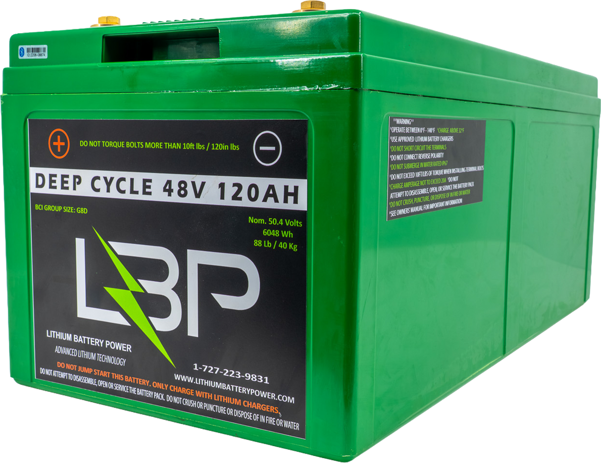 Lithium Battery Power - 48v 120Ah Lithium Battery with Bluetooth Monitoring
