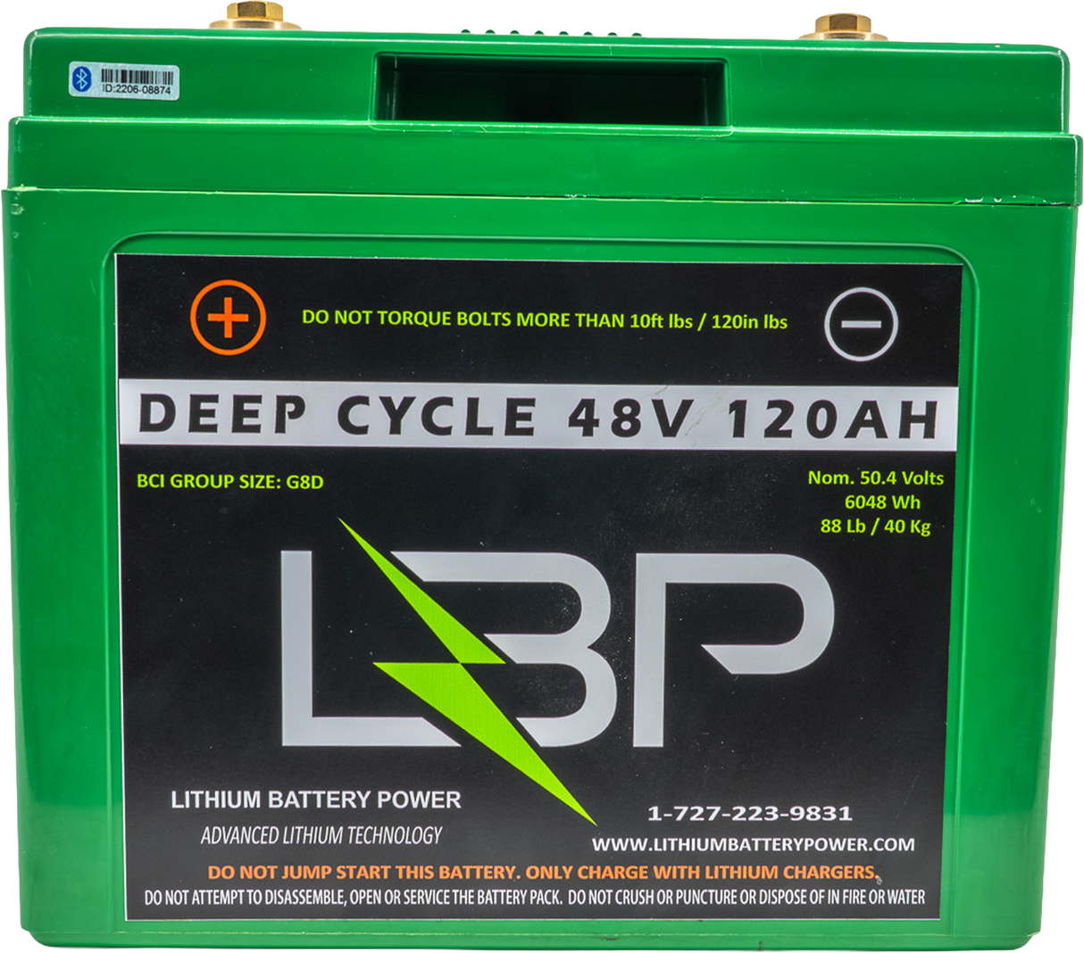 Lithium Battery Power - 48v 120Ah Lithium Battery with Bluetooth Monitoring