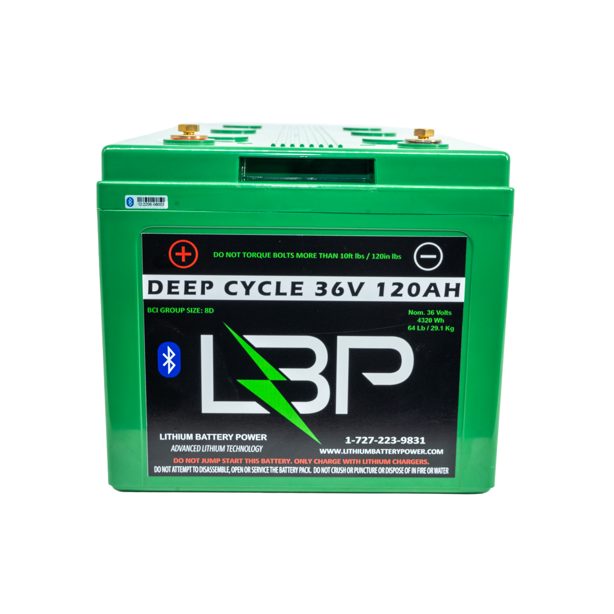 Lithium Battery Power - 36v 120Ah Lithium Battery with Bluetooth Monitoring