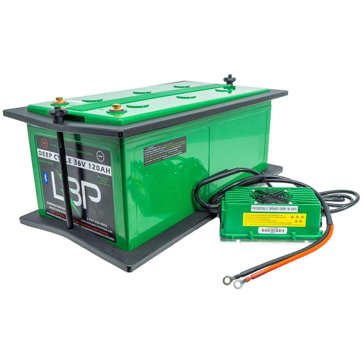 Lithium Battery Power - 36v 120Ah Lithium Battery Trolling Motor Kit with Bluetooth Monitoring