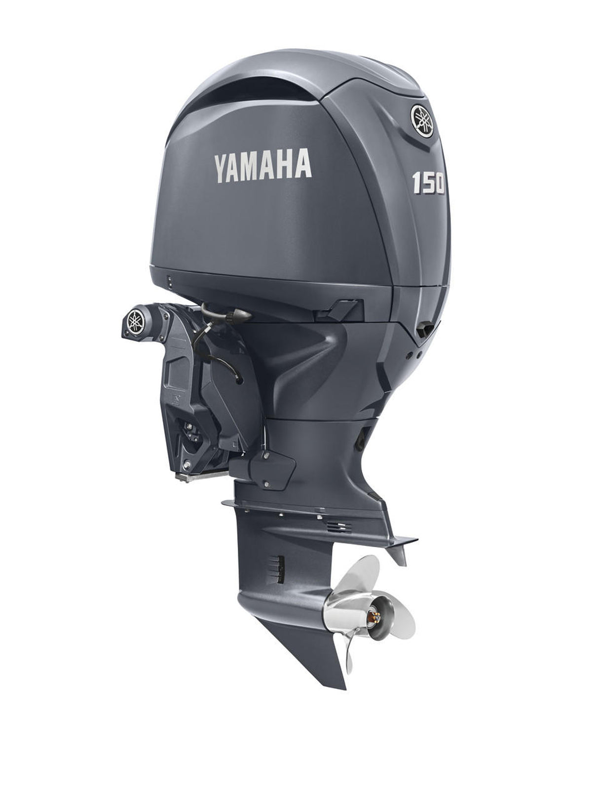 Yamaha F150LD Outboard - 20‑Inch Shaft | Remote Mechanical Control | Electric Start | Power Trim & Tilt | EFI | Traditional Gray