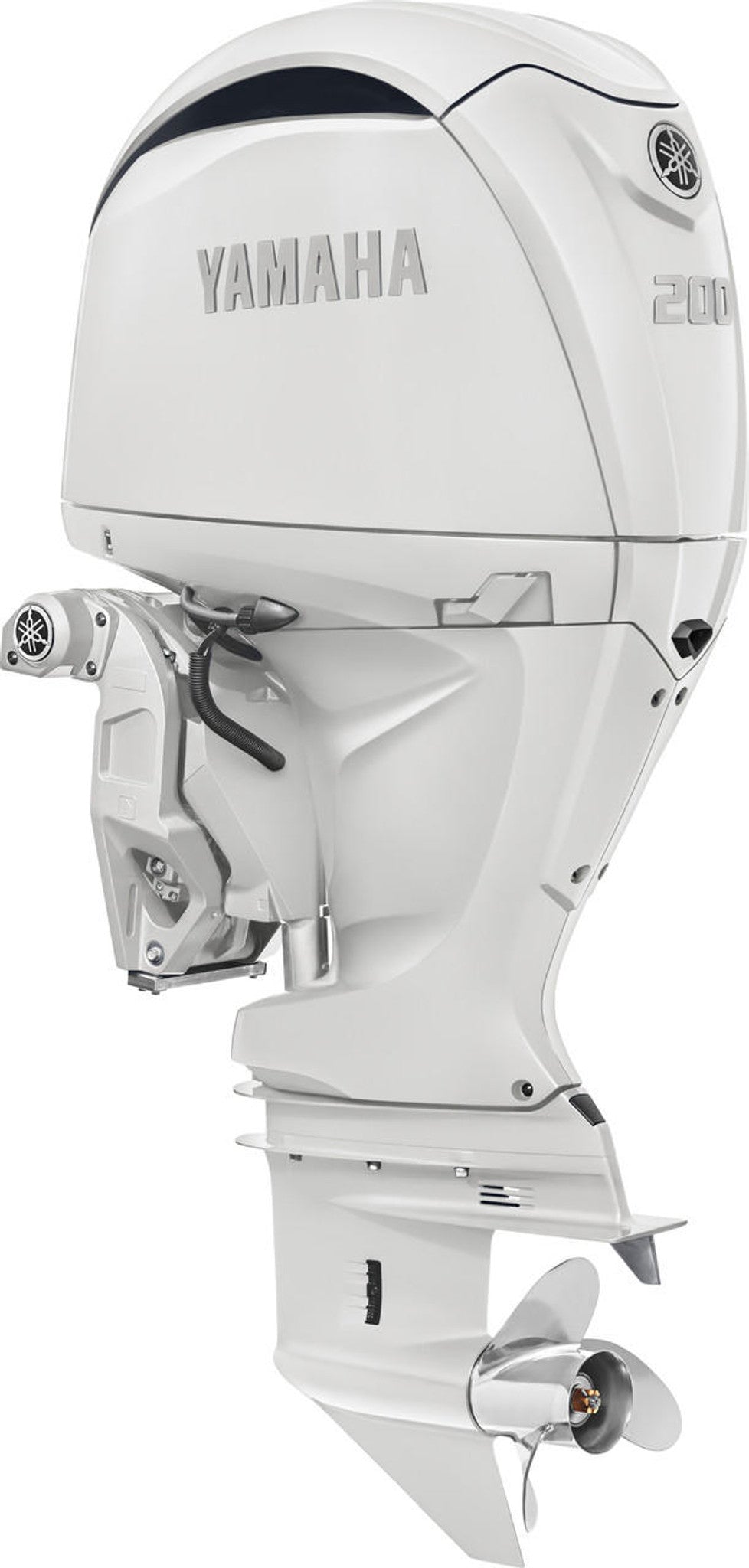 Yamaha F200XSA2 Outboard - 25-Inch Shaft | Digital Electronic Control (DEC) | Electric Start | Power Trim & Tilt | Pearl White