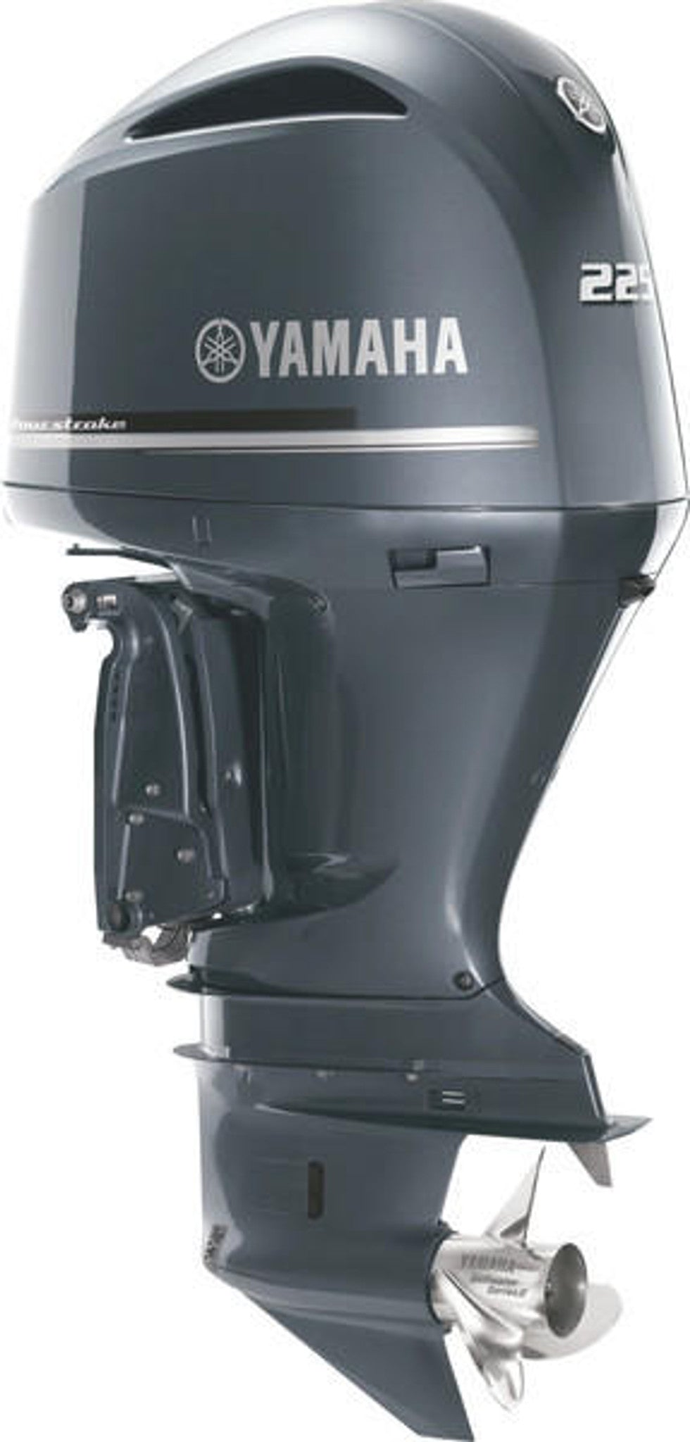 Yamaha F225XB Outboard - Gray | 25-Inch Shaft | Mechanical Control | Electric Start | Power Trim & Tilt