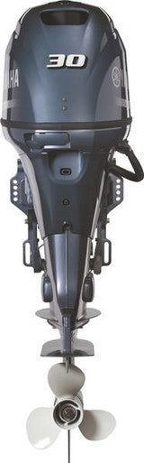 Yamaha F30LA Outboard - 20-Inch Shaft | Remote Control | Electric Start | Power Trim & Tilt | Gray