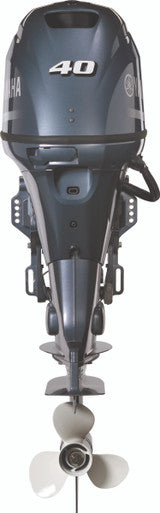Yamaha F40LA Outboard - 20-Inch Shaft | Remote Control | Electric Start | Power Trim & Tilt | Gray