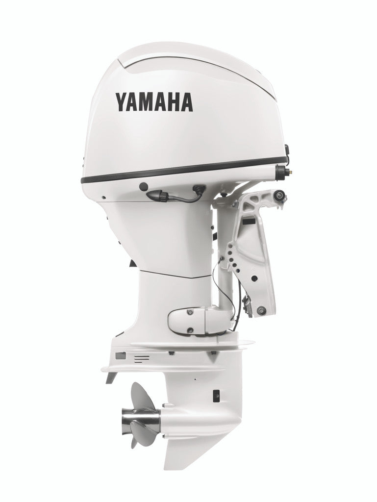 Yamaha F50LC2 Outboard - 20-Inch Shaft | Remote Control | Electric Start | Power Trim & Tilt | Pearl White