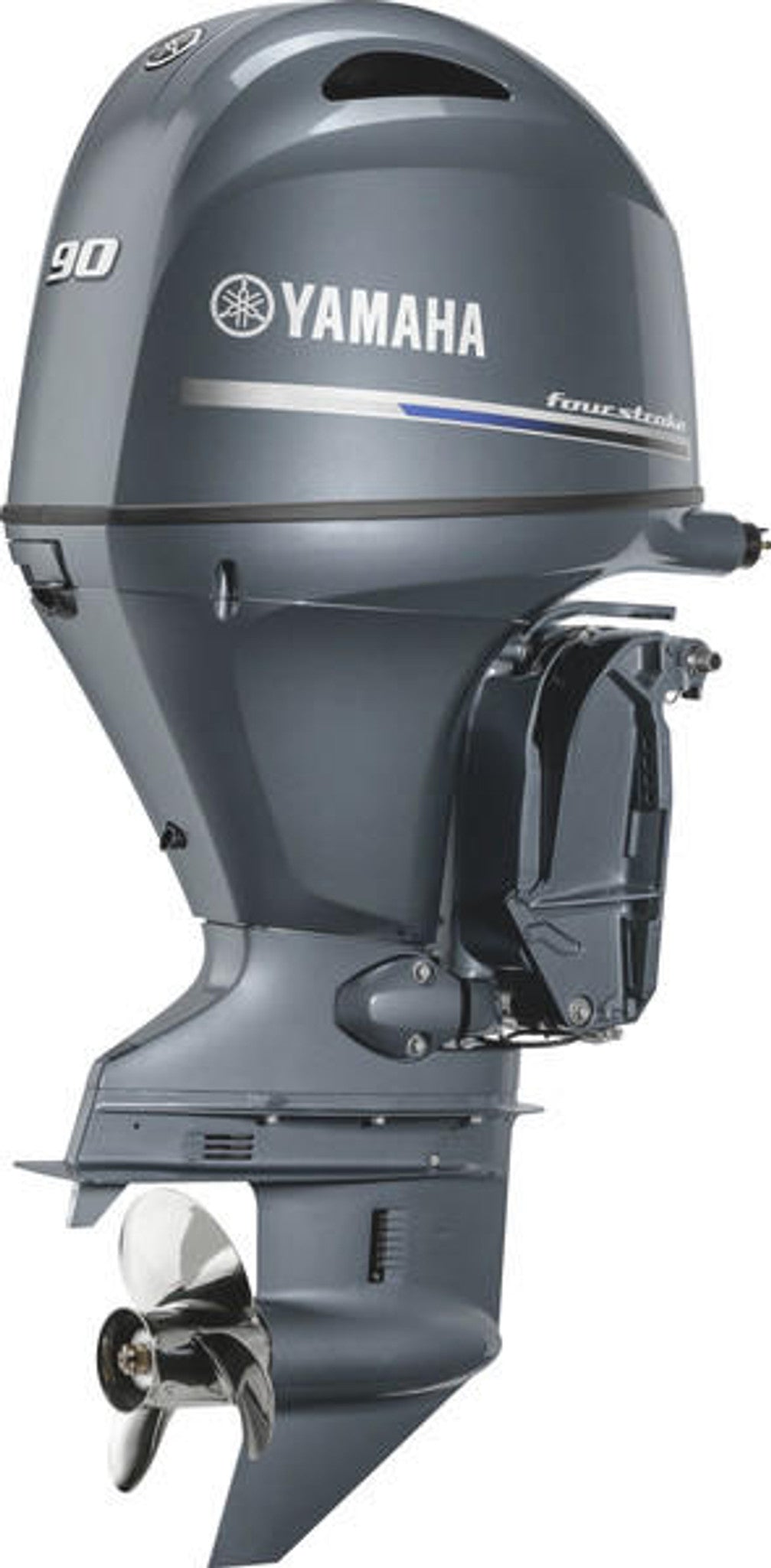Yamaha F90XB Outboard - 25-Inch Shaft | Remote Control | Electric Start | Power Trim & Tilt | Gray