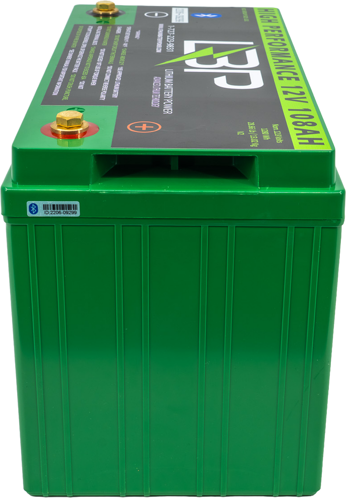 Lithium Battery Power - 12v 108Ah (High Performance) Lithium Battery with Bluetooth Monitoring