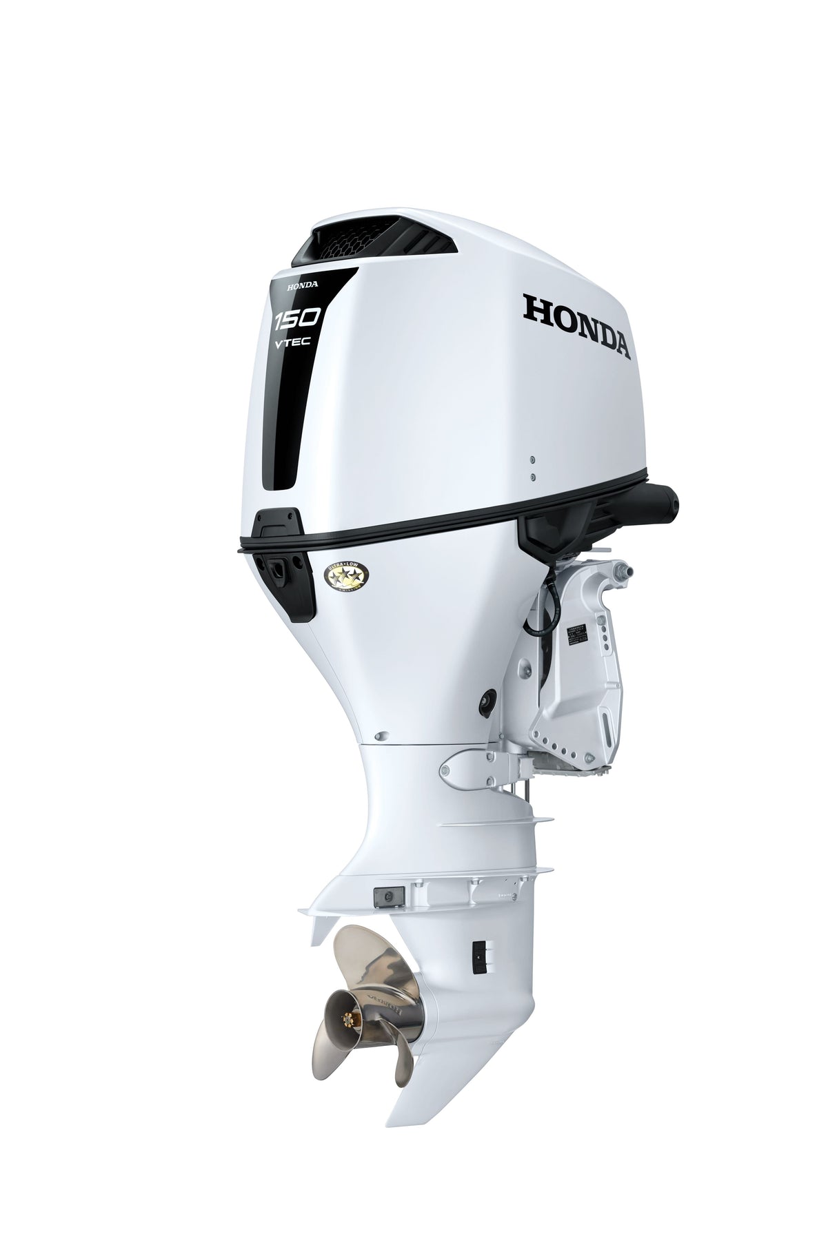 Motor fueraborda Honda BF150DK1XCDA WT - Eje de 25" | Control remoto | Arranque eléctrico | Inclinación asistida | Contrarrotación | Blanco