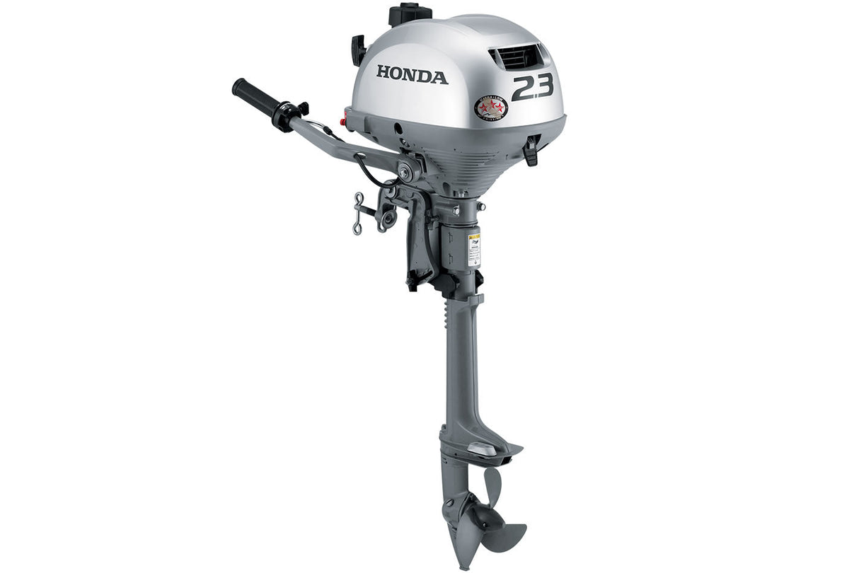Motor fueraborda Honda BF2.3D3LCH - Eje de 20" | Arranque manual | Tanque de combustible interno | Plateado