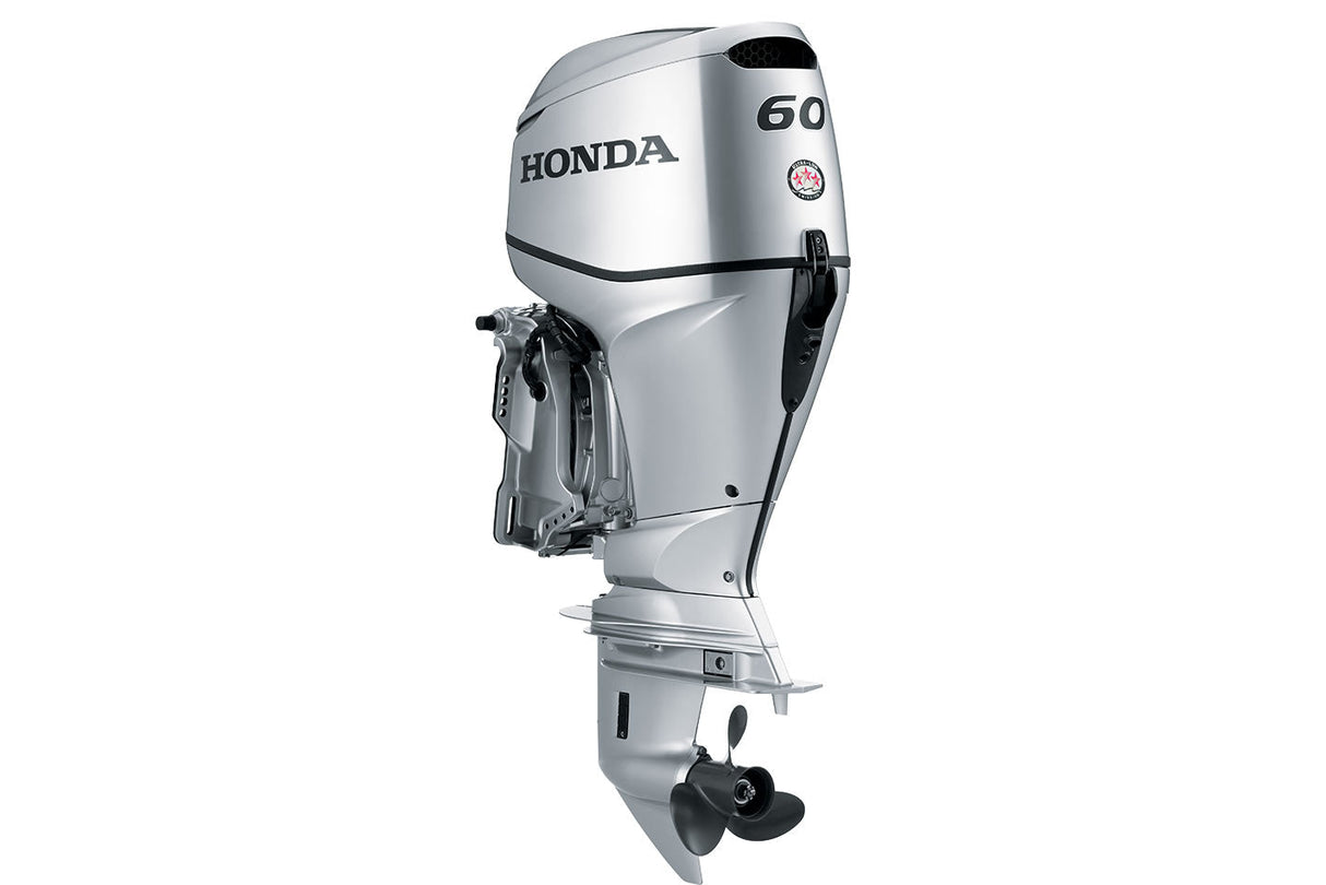 Motor fueraborda Honda BFP60A1XRT - Eje de 25" | Power Thrust | Control remoto | Arranque eléctrico | Plateado