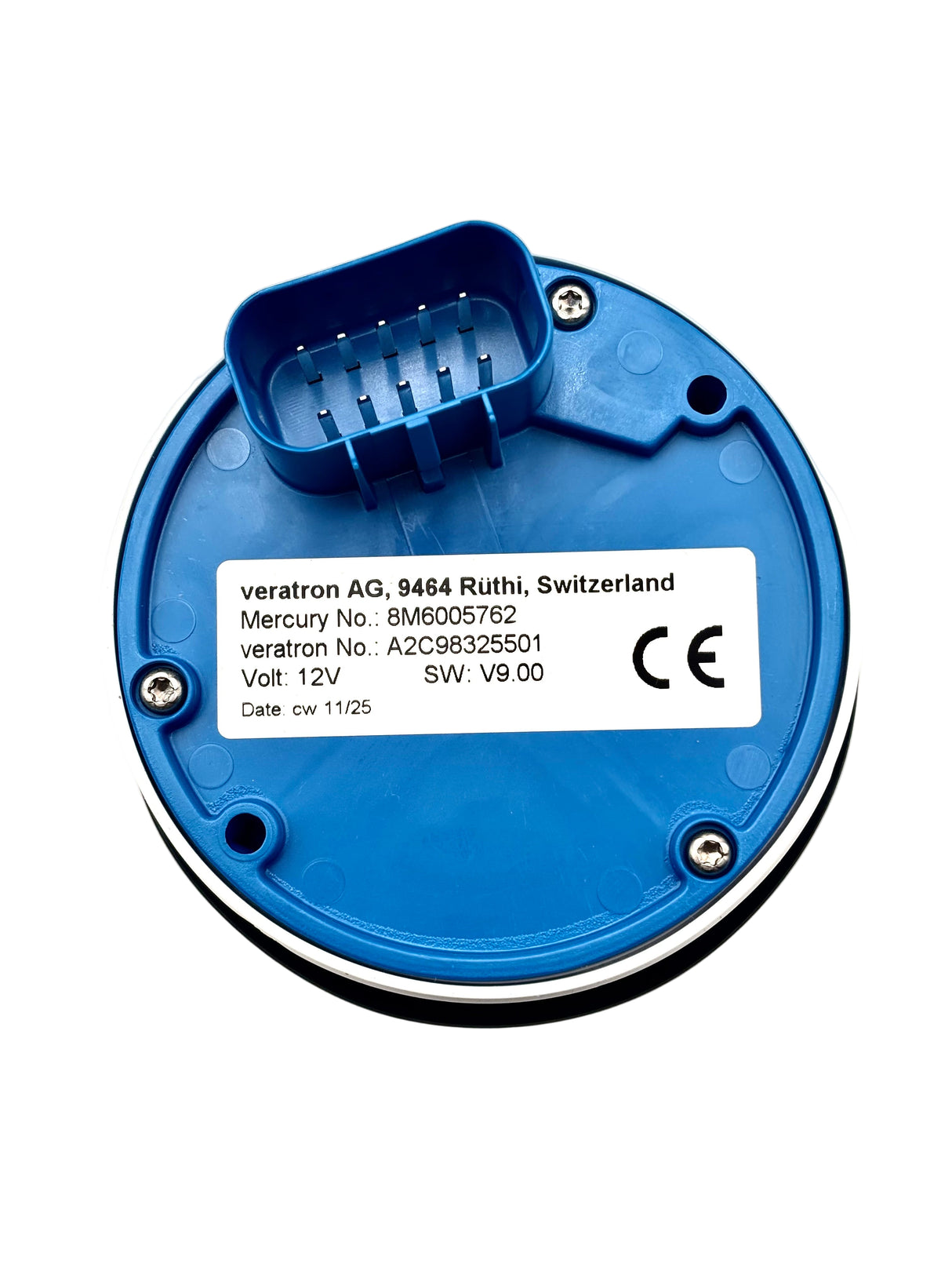 Mercury - SC1000 7000 RPM Tachometer - White Face - Fits 85mm Dia Hole - For All SmartCraft Compatible Engines - 79-8M0135634