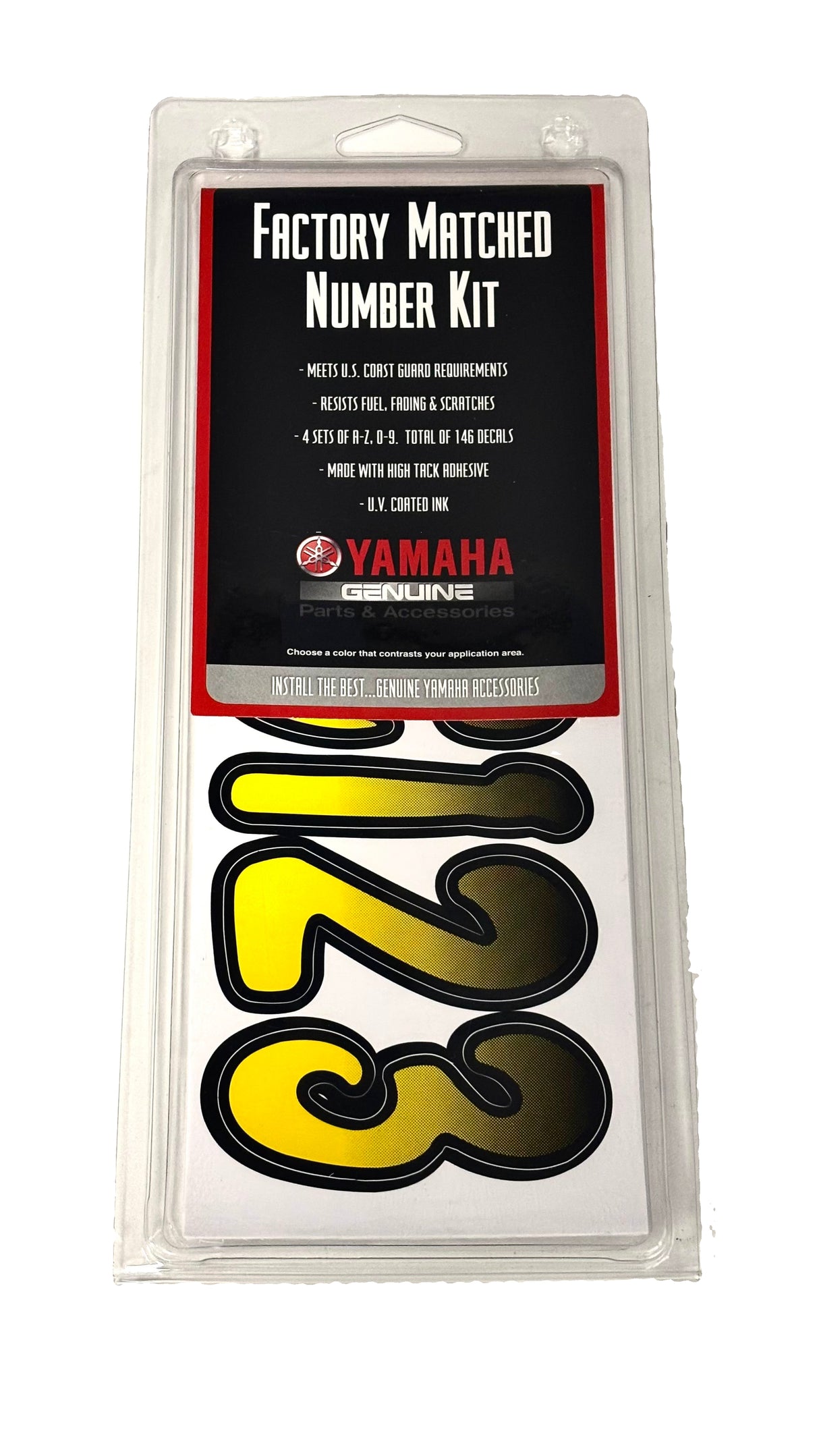 Yamaha - Dlx registration kit, yel/blk - MAR-YEBKG-20-13