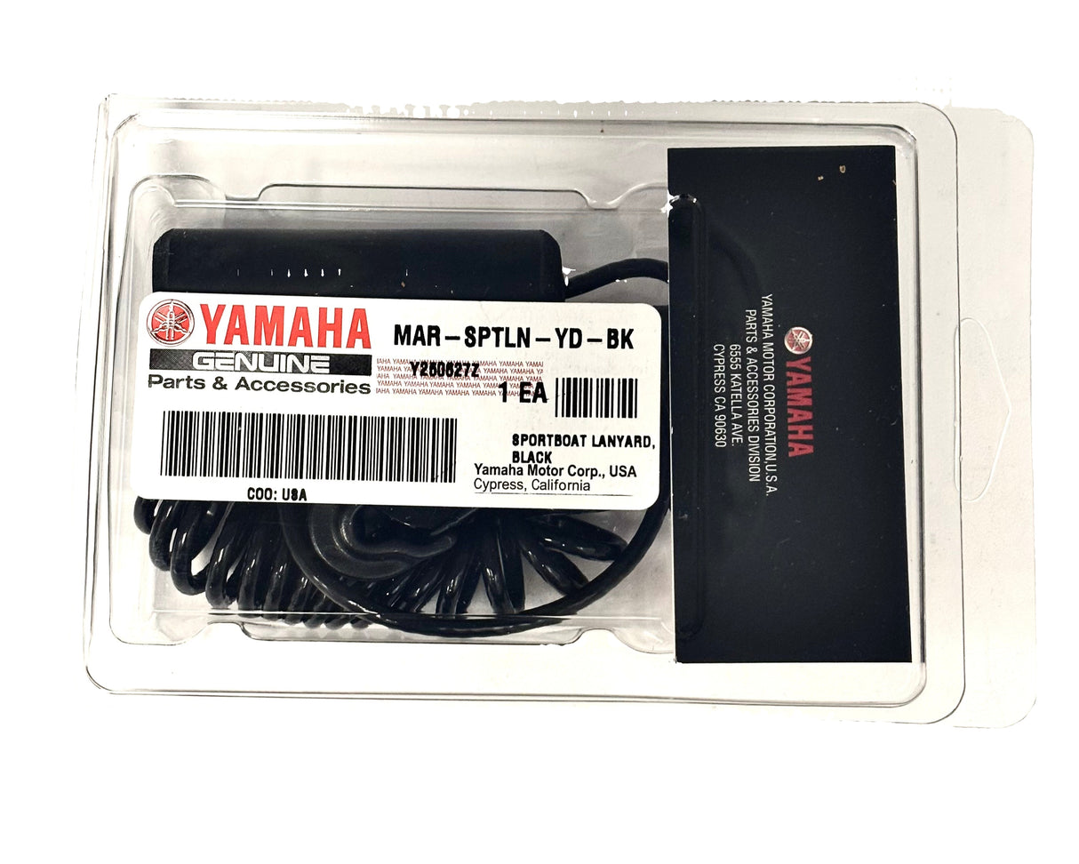 Yamaha Boat Lanyard with Whistle - Black - MAR-SPTLN-YD-BK