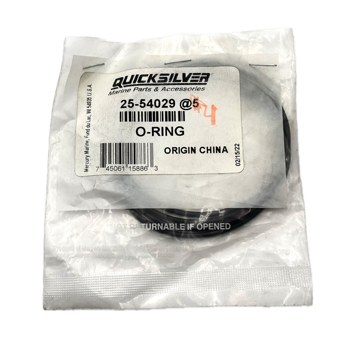 Mercury - O ring (Sold Individually) - 25-54029