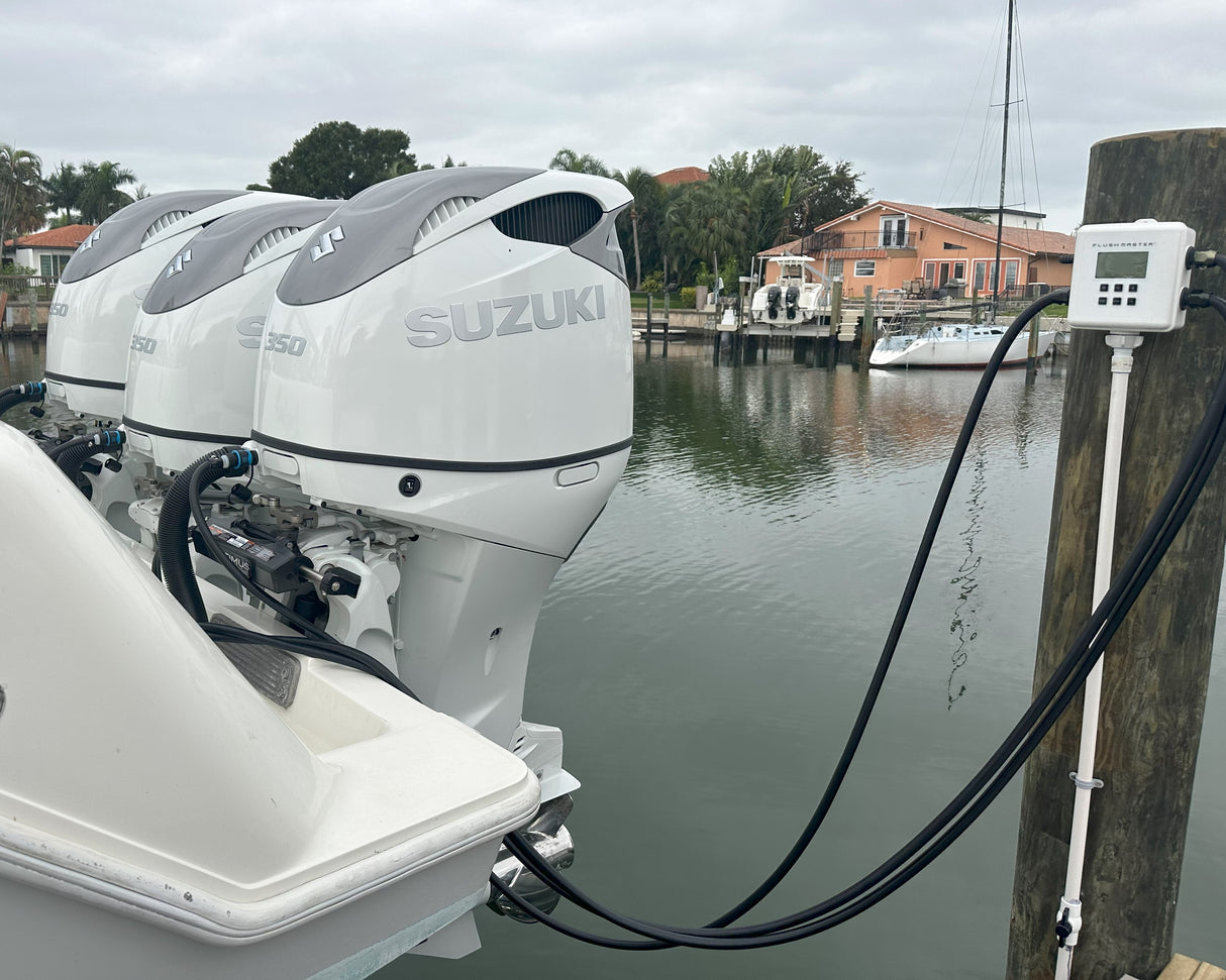 Flushmaster 4-Outlet Outboard Engine Flushing System with Four 20-Foot Hoses - FM4020