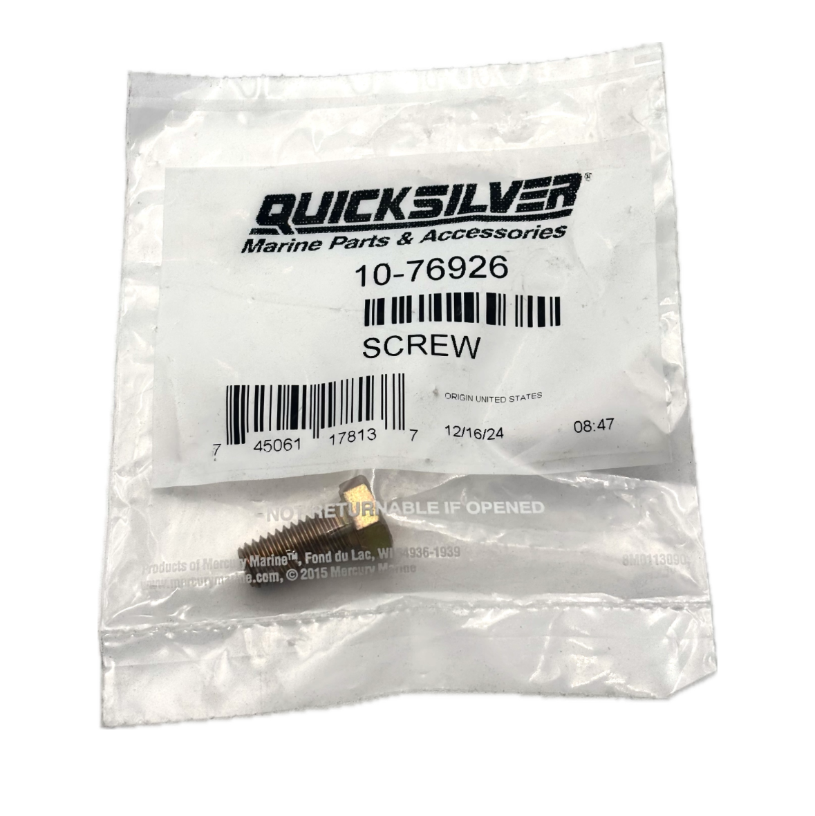 Mercury - Screw (.375 - 16 x .875) - 10-76926