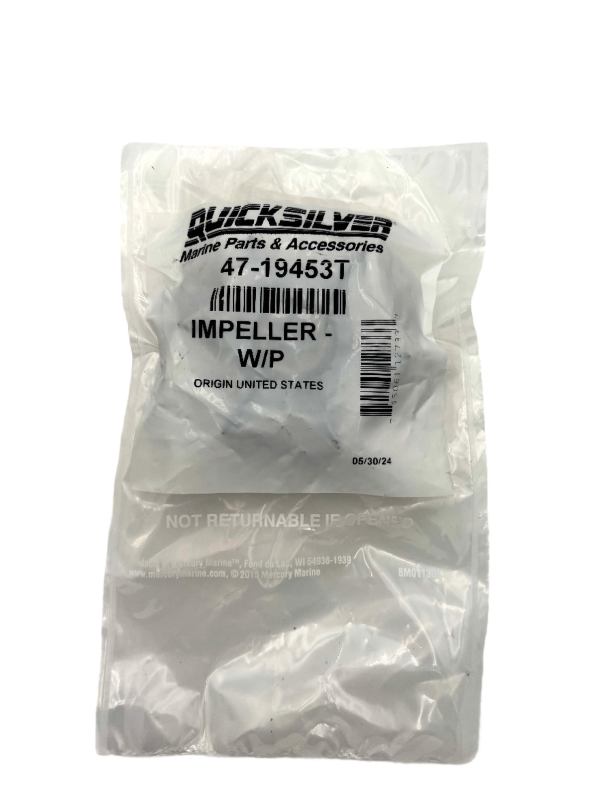 Mercury - Outboard Water Pump Impeller - Fits Various 30-60 HP Four Stroke - 47-19453T