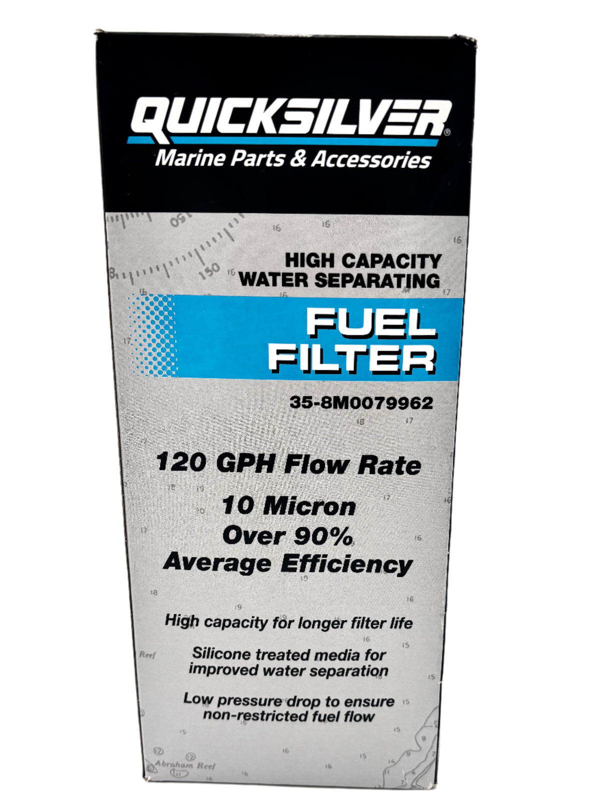 Mercury Quicksilver - Water Separating Fuel Filter for Remote Mounted Applications Without Clearance Issues - 35-8M0079962