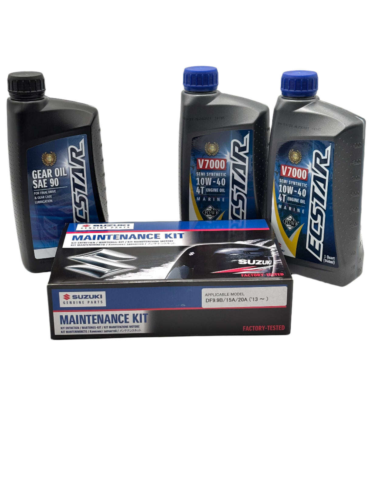 Suzuki DF15A Service Kit - 10W40 Ecstar Oil- 2013-Current