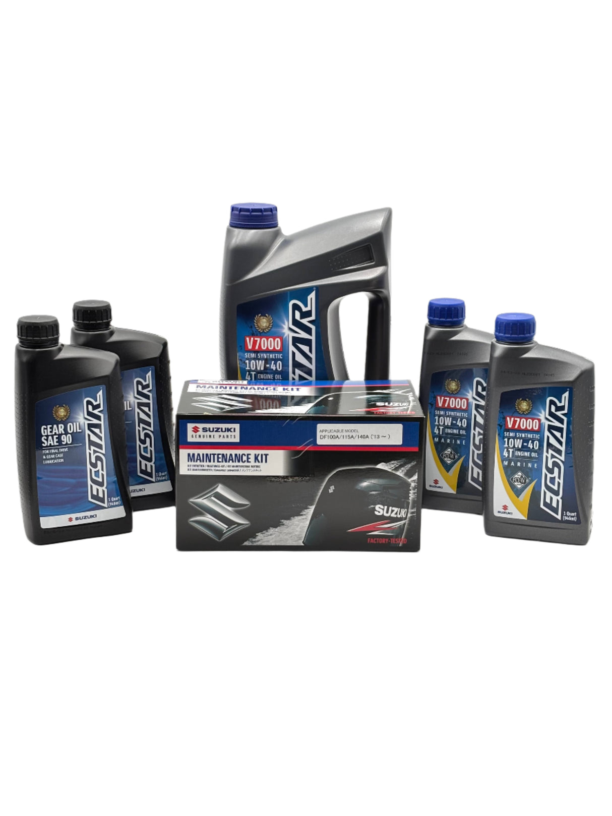 Suzuki DF140A Service Kit - 10W40 Ecstar Oil - 2013-Current