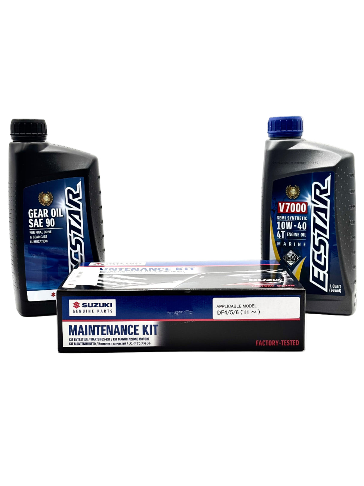 Suzuki DF4 | DF6 Service Kit - 10W40 Ecstar Oil - 2011-2016