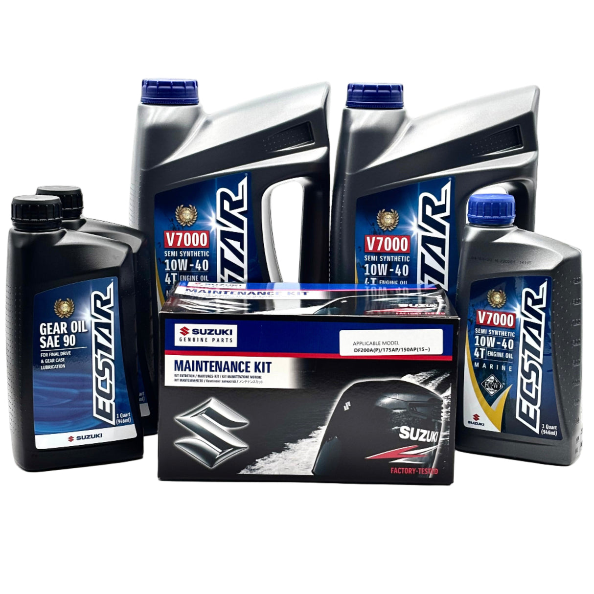 Suzuki DF175A Service Kit - 10W40 Ecstar Oil - 2016-Current
