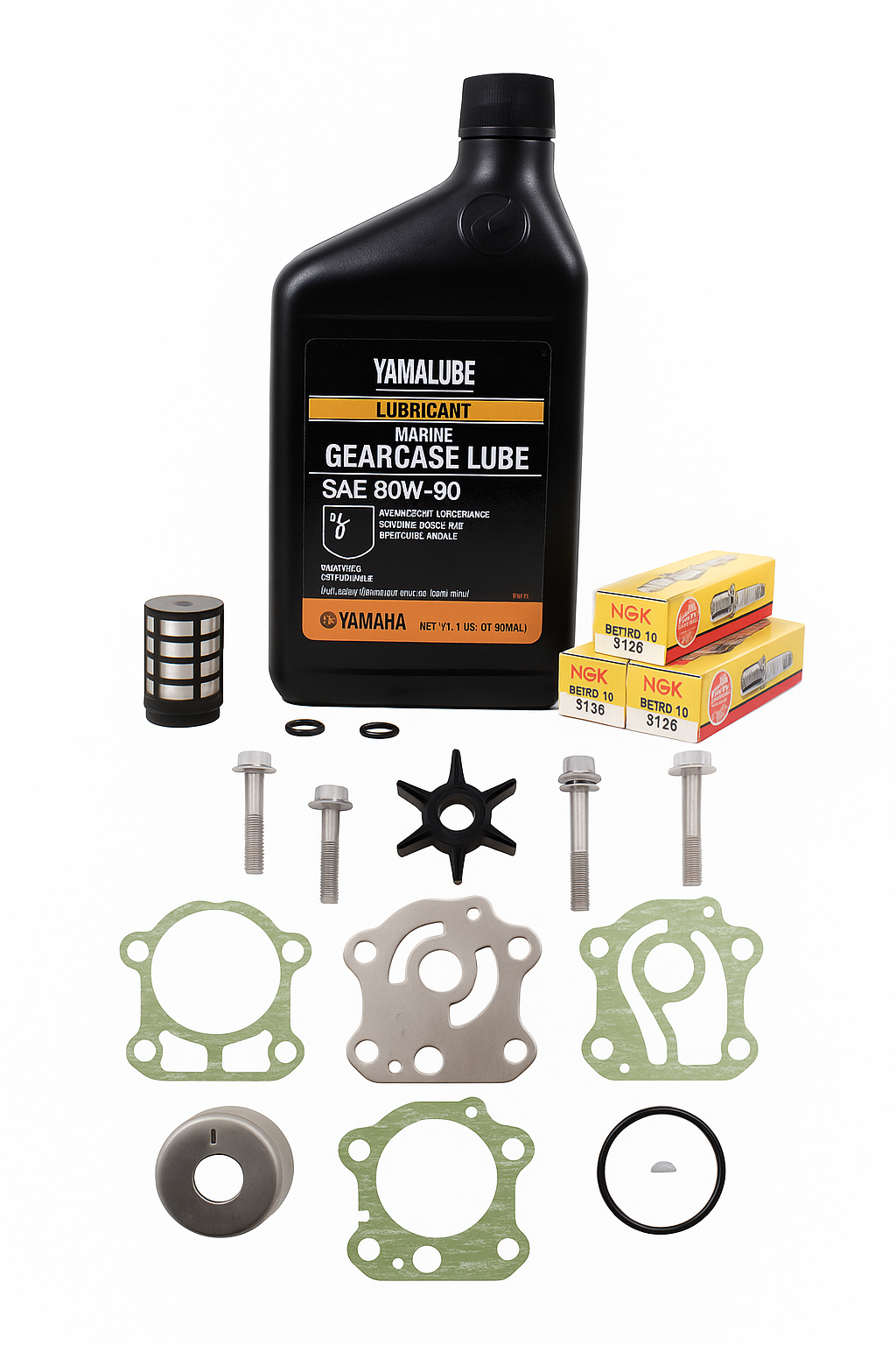 Yamaha - 70 2-Stroke 100 Hour Service Maintenance Kit with Cooling - 2000-2009