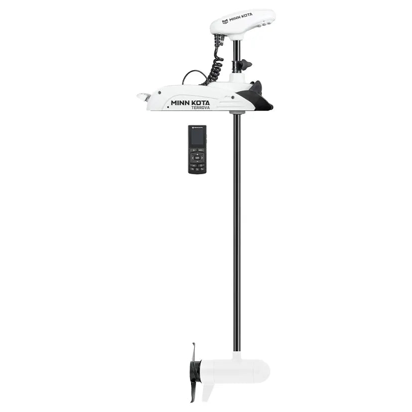 Minn Kota | Riptide Terrova Saltwater Trolling Motor | 80 lb | 60" Shaft | Wireless Remote | White | 1363786