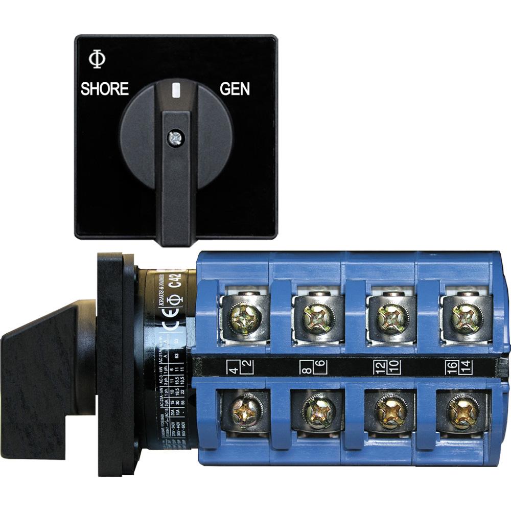 Blue Sea 6337 Switch, AC 120V AC 30A OFF+2 Position - 6337
